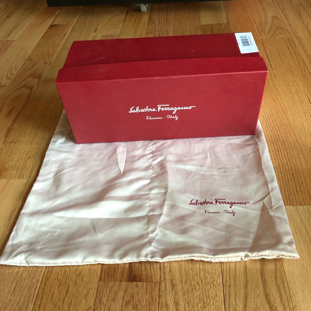 Salvatore ferragamo shoes and 1 dust bag 2 shoes